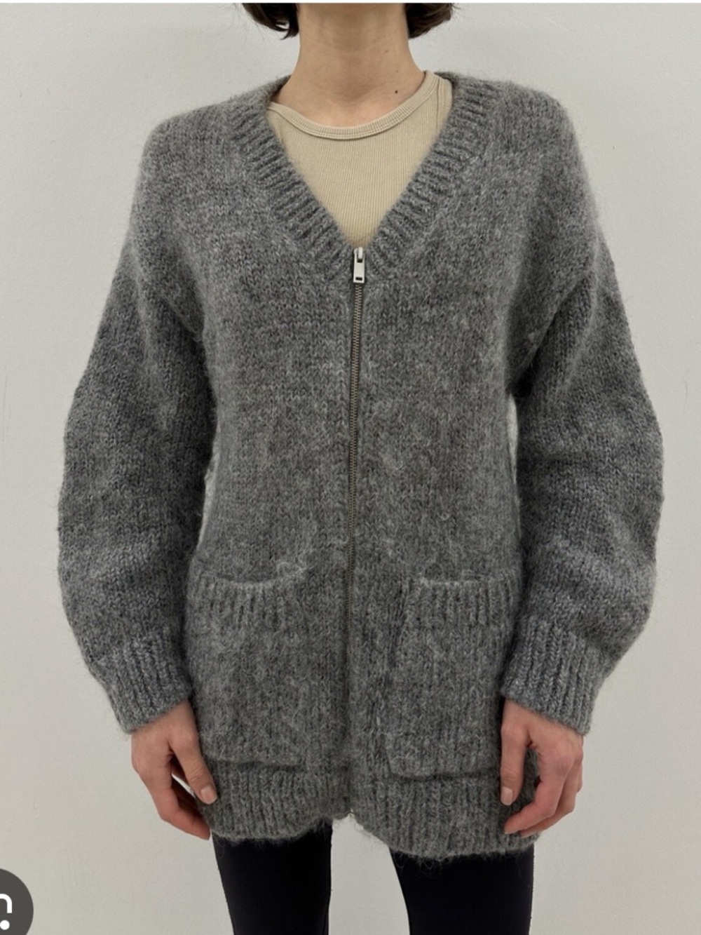 COS Gray Women's Cardigan Sweater - Picture 3 of 10